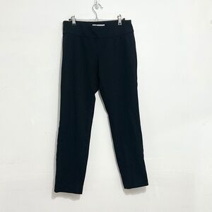 DONNA DEGNAN Women Pull On Stretch Ankle Pants Black Mid Rise Size Medium